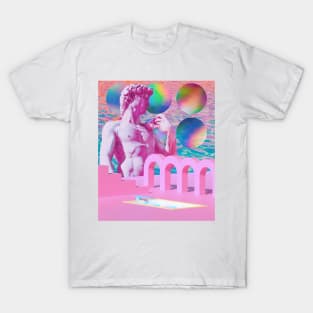 Vaporwave Synthwave David of Michelangelo T-Shirt